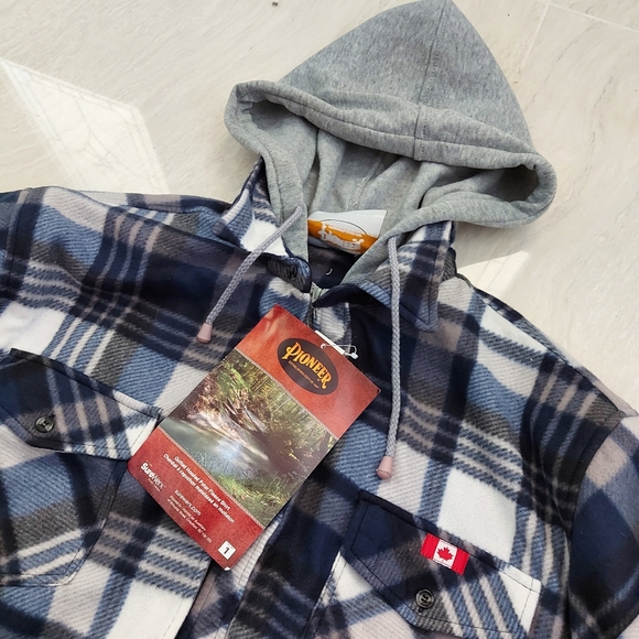 NWT Men's Pioneer Fleece Hoodie - Picture 2 of 4